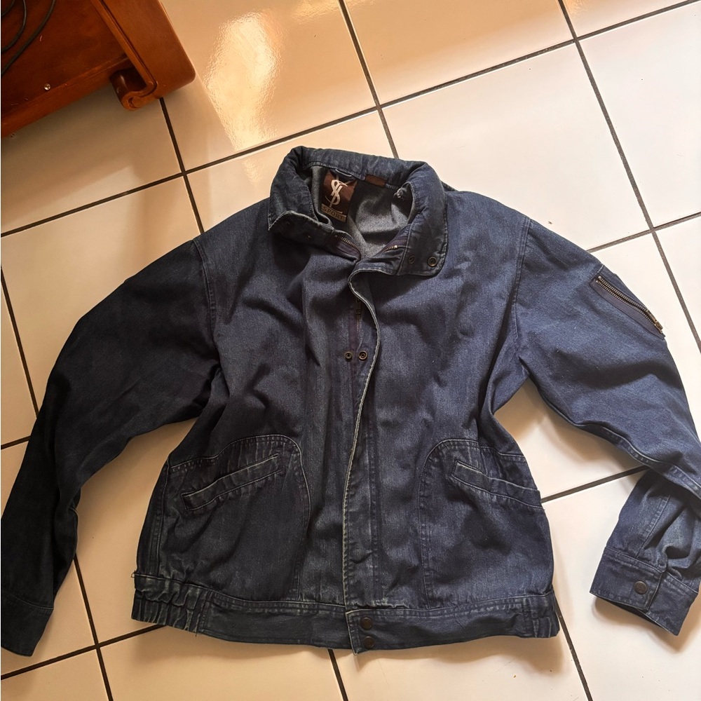 YSL Navy Denim Jacket